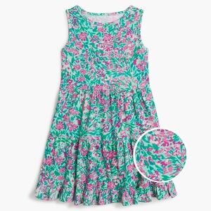 Crewcuts Floral Kids Dress - Bright Spearmint Multi color